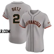 Dick Dietz Men's San Francisco Giants Gray Elite Road Jersey