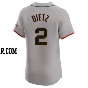 Dick Dietz Men's San Francisco Giants Gray Elite Road Jersey