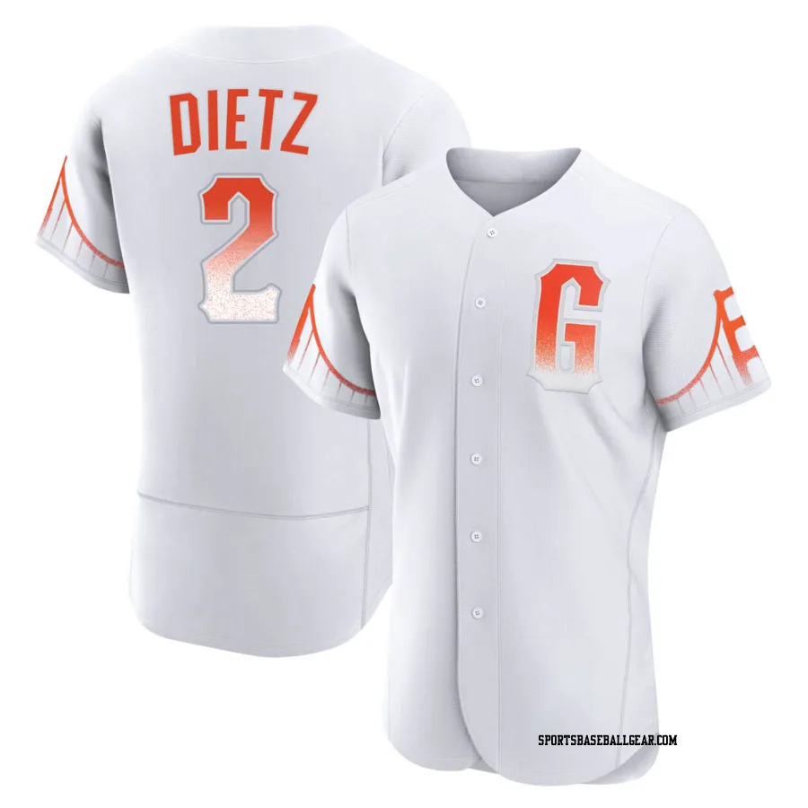 Dick Dietz Men's San Francisco Giants White Authentic 2021 City Connect Jersey