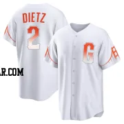 Dick Dietz Men's San Francisco Giants White Replica 2021 City Connect Jersey