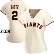 Dick Dietz Women's San Francisco Giants Cream Authentic Home Jersey