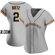 Dick Dietz Women's San Francisco Giants Gray Authentic Road Jersey