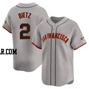 Dick Dietz Youth San Francisco Giants Gray Limited Away Jersey