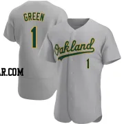 Dick Green Men's Oakland Athletics Gray Authentic Road Jersey