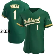 Dick Green Men's Oakland Athletics Green Authentic Kelly Alternate Jersey