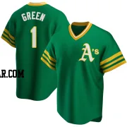 Dick Green Men's Oakland Athletics Green Replica R Kelly Road Cooperstown Collection Jersey