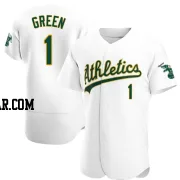 Dick Green Men's Oakland Athletics White Authentic Home Jersey