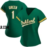 Dick Green Women's Oakland Athletics Green Replica Kelly Alternate Jersey