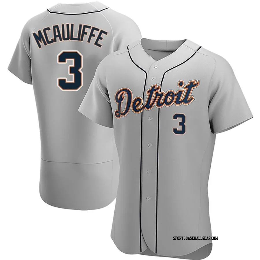 Dick Mcauliffe Men's Detroit Tigers Gray Authentic Road Jersey