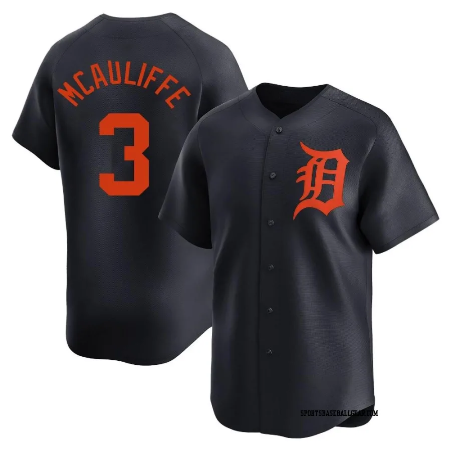 Dick Mcauliffe Men's Detroit Tigers Navy Limited Alternate Jersey