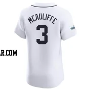 Dick Mcauliffe Men's Detroit Tigers White Elite Home Patch Jersey