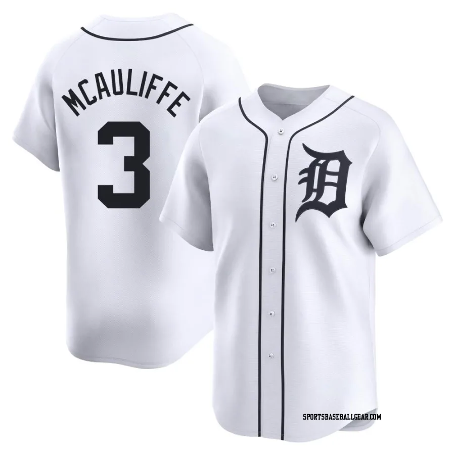 Dick Mcauliffe Men's Detroit Tigers White Limited Home Jersey