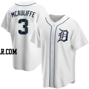 Dick Mcauliffe Men's Detroit Tigers White Replica Home Jersey