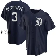 Dick Mcauliffe Youth Detroit Tigers Navy Replica Alternate Jersey