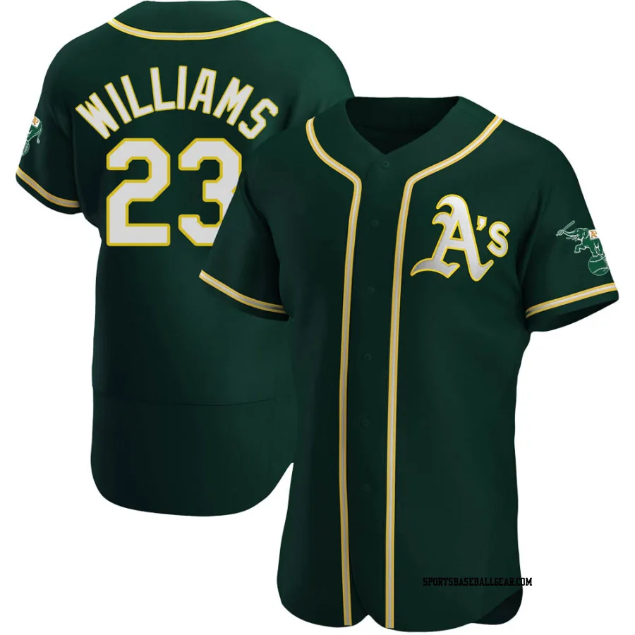 Dick Williams Men's Oakland Athletics Green Authentic Alternate Jersey