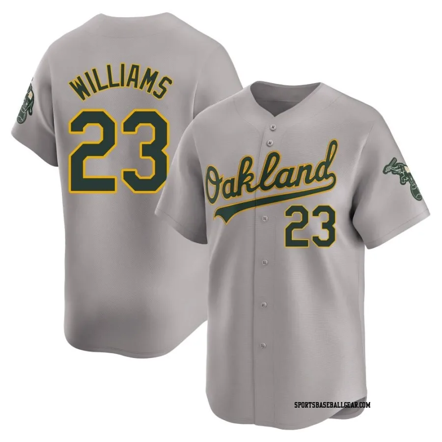 Dick Williams Youth Oakland Athletics Gray Limited Away Jersey