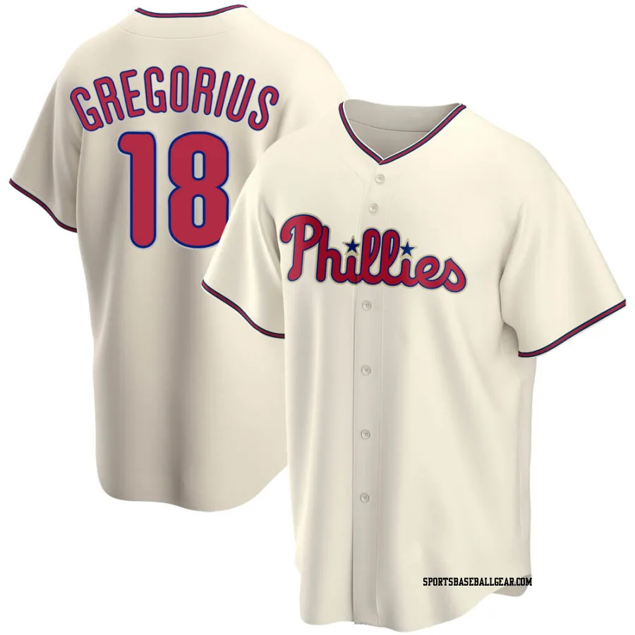 Didi Gregorius Men's Philadelphia Phillies Cream Replica Alternate Jersey