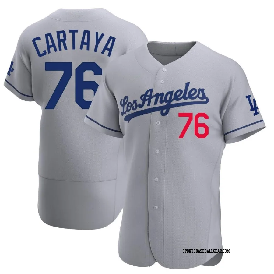 Diego Cartaya Men's Los Angeles Dodgers Gray Authentic Away Jersey