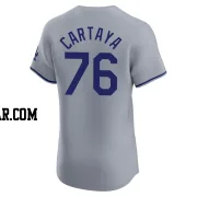 Diego Cartaya Men's Los Angeles Dodgers Gray Elite Road Jersey