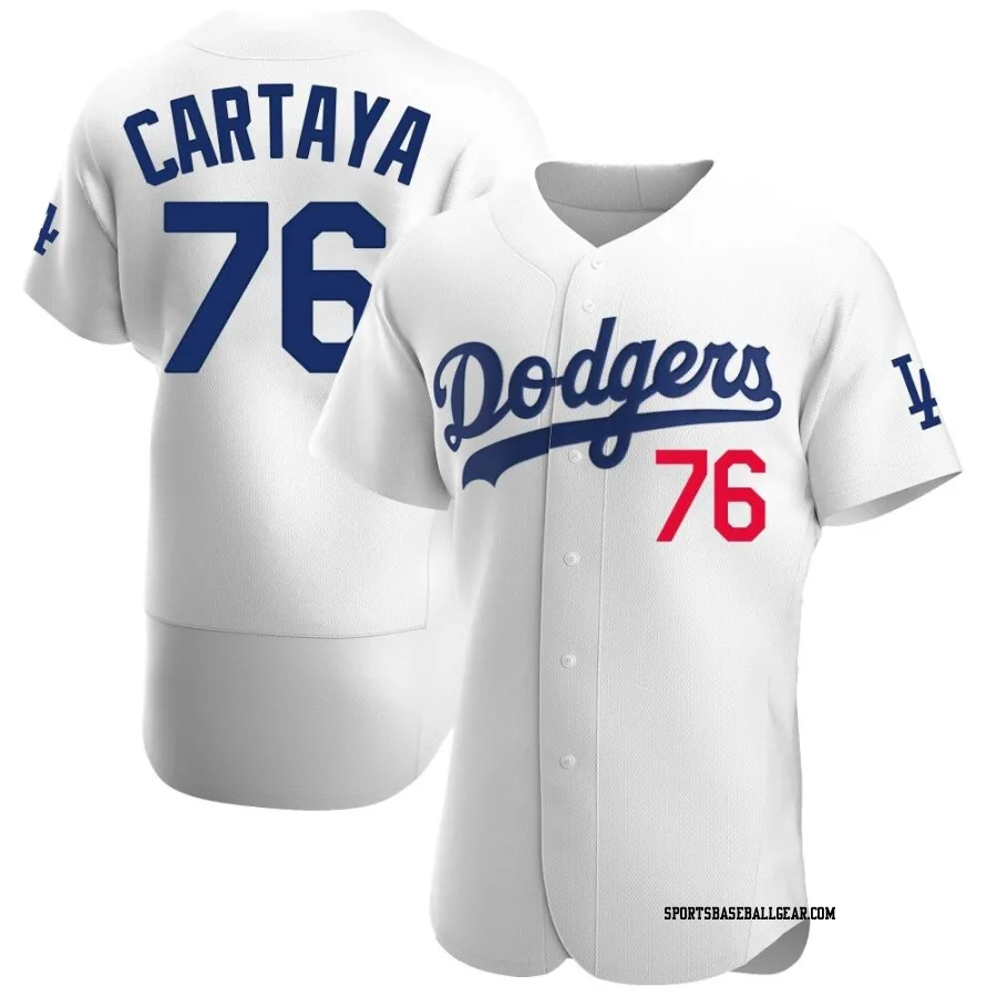 Diego Cartaya Men's Los Angeles Dodgers White Authentic Home Jersey