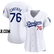 Diego Cartaya Women's Los Angeles Dodgers White Limited Home Jersey