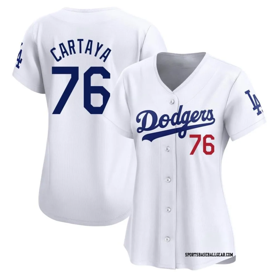 Diego Cartaya Women's Los Angeles Dodgers White Limited Home Jersey