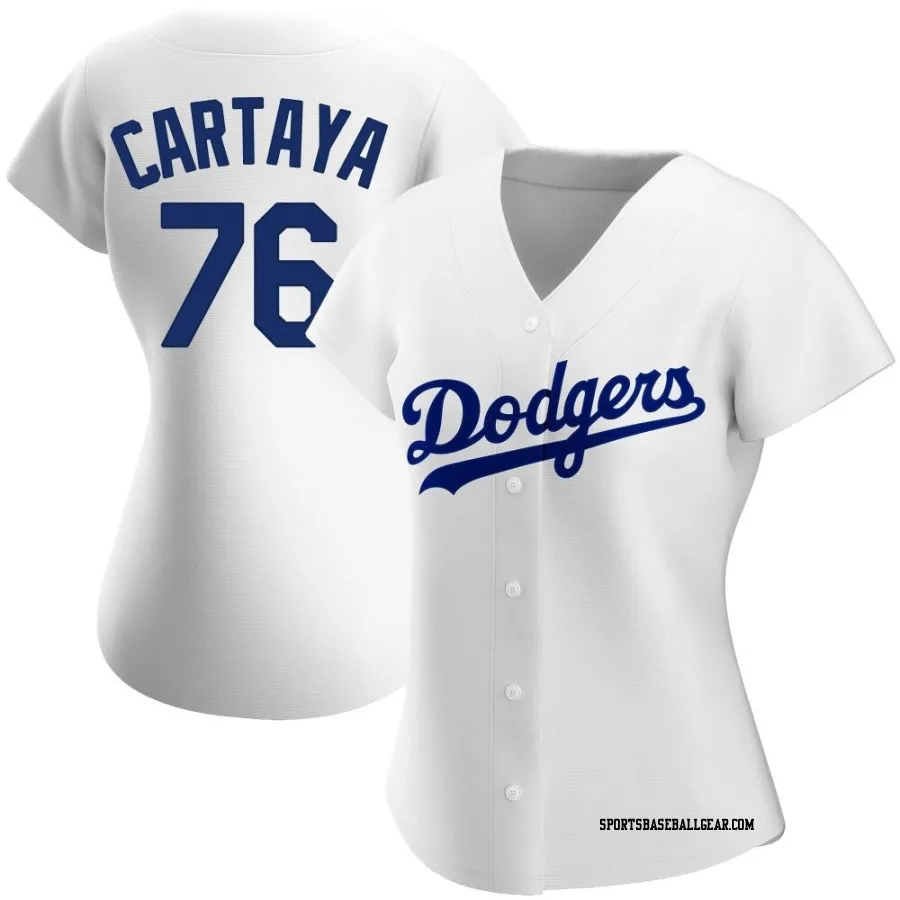 Diego Cartaya Women's Los Angeles Dodgers White Replica Home Jersey