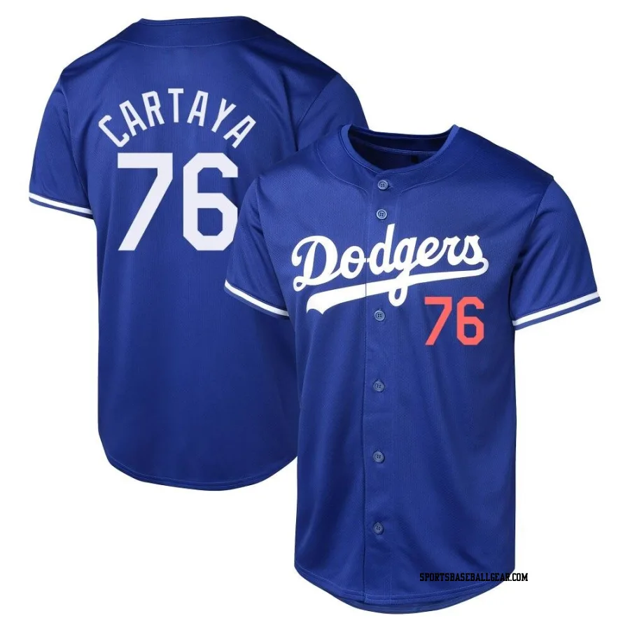 Diego Cartaya Youth Los Angeles Dodgers Royal Limited Alternate Jersey