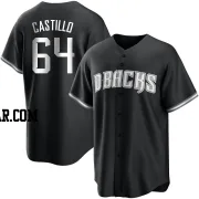 Diego Castillo Men's Arizona Diamondbacks Black/White Replica Jersey