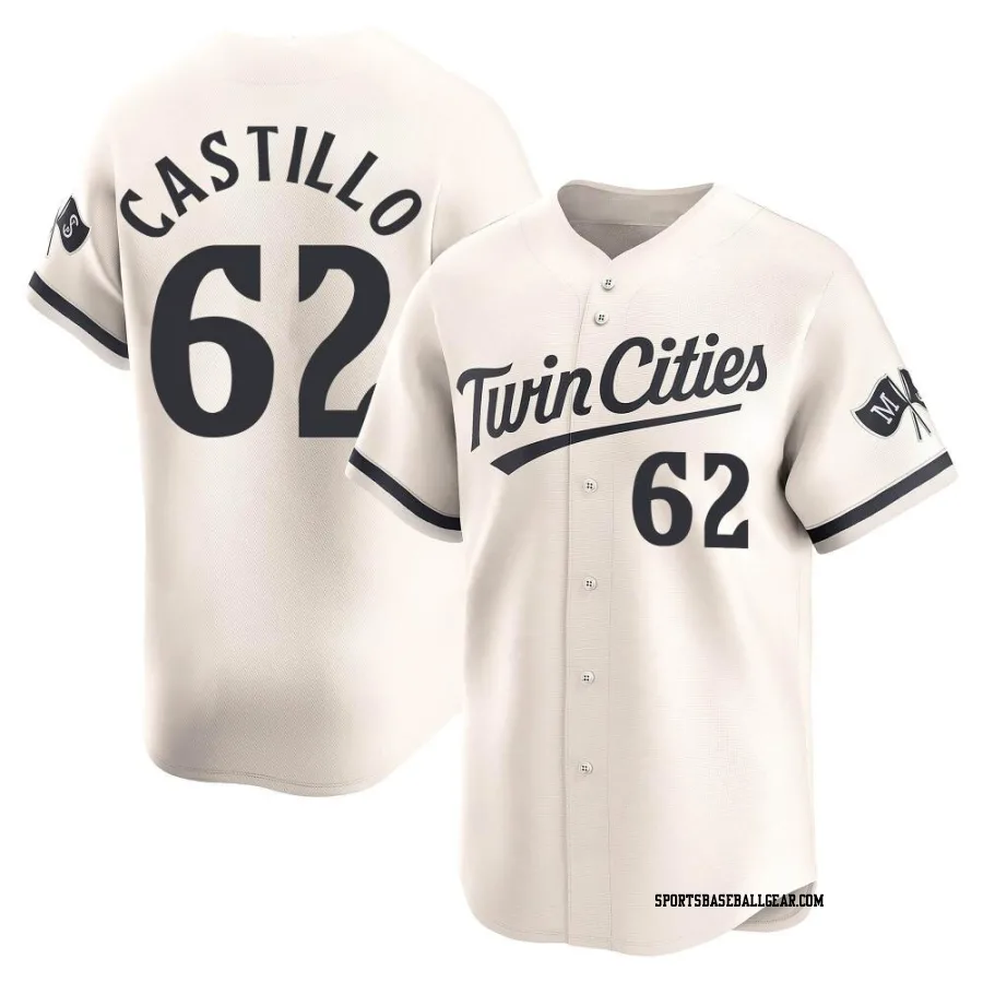 Diego Castillo Men's Minnesota Twins Cream Limited Alternate Jersey