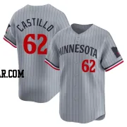 Diego Castillo Men's Minnesota Twins Gray Limited Road Jersey