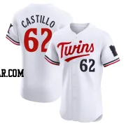 Diego Castillo Men's Minnesota Twins White Elite Home Jersey