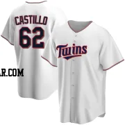 Diego Castillo Men's Minnesota Twins White Replica Home Jersey