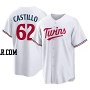 Diego Castillo Men's Minnesota Twins White Replica Home Jersey