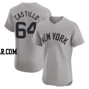 Diego Castillo Men's New York Yankees Gray Elite Road Jersey