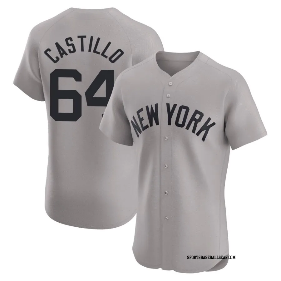 Diego Castillo Men's New York Yankees Gray Elite Road Jersey