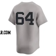 Diego Castillo Men's New York Yankees Gray Limited Away 2nd Jersey