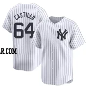 Diego Castillo Men's New York Yankees White Limited Yankee Home Jersey