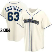 Diego Castillo Men's Seattle Mariners Cream Replica Alternate Jersey