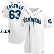 Diego Castillo Men's Seattle Mariners White Authentic Home Jersey