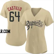 Diego Castillo Women's Arizona Diamondbacks Gold Authentic 2021 City Connect Cool Base Jersey