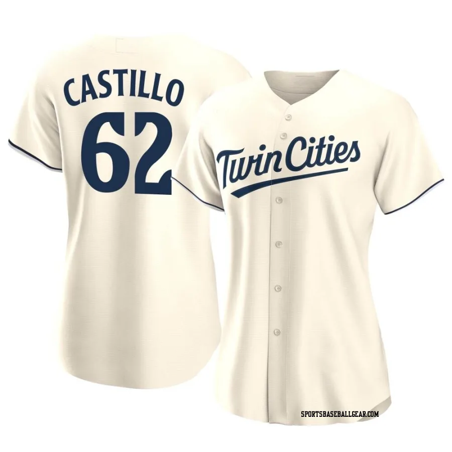 Diego Castillo Women's Minnesota Twins Cream Authentic Alternate Jersey