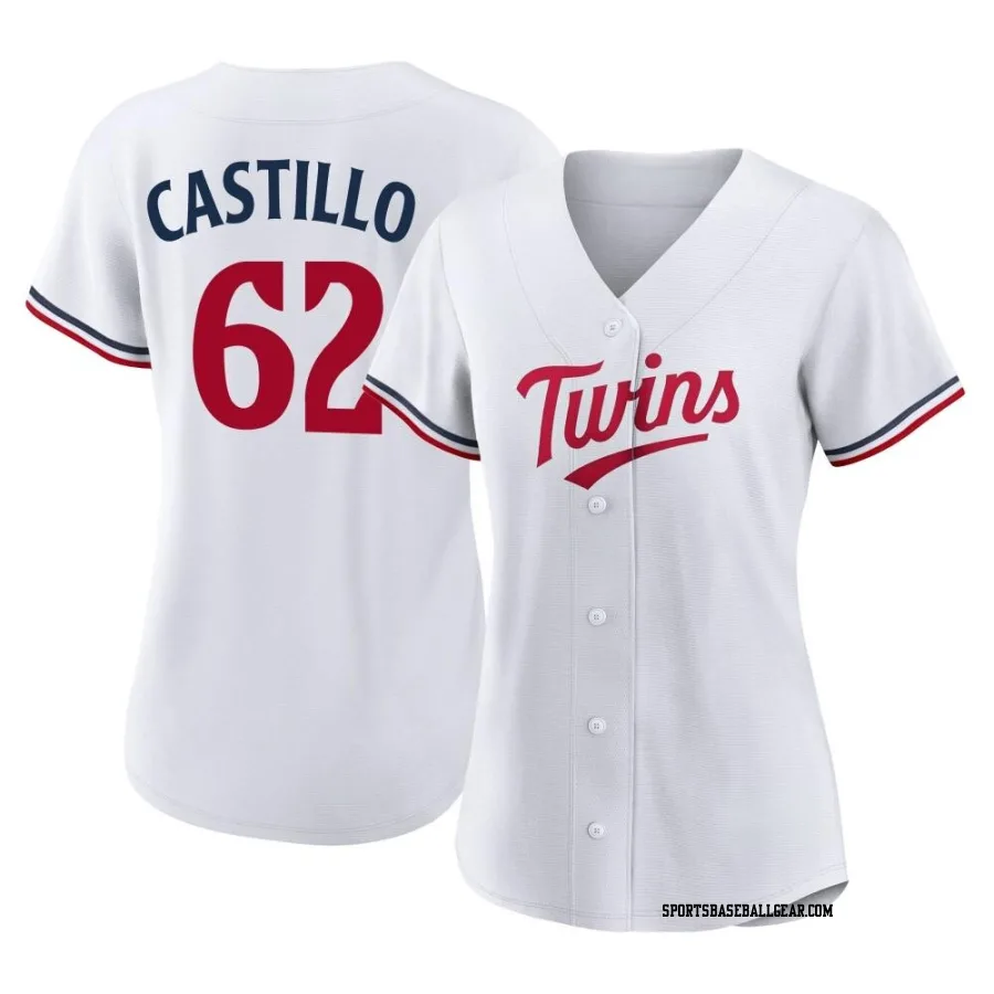 Diego Castillo Women's Minnesota Twins White Authentic Home Jersey