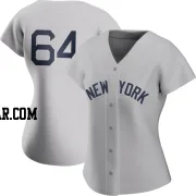 Diego Castillo Women's New York Yankees Gray Authentic 2021 Field of Dreams Jersey