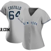 Diego Castillo Women's New York Yankees Gray Authentic Road Name Jersey