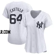 Diego Castillo Women's New York Yankees White Limited Yankee Home Jersey