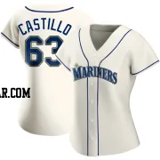 Diego Castillo Women's Seattle Mariners Cream Replica Alternate Jersey