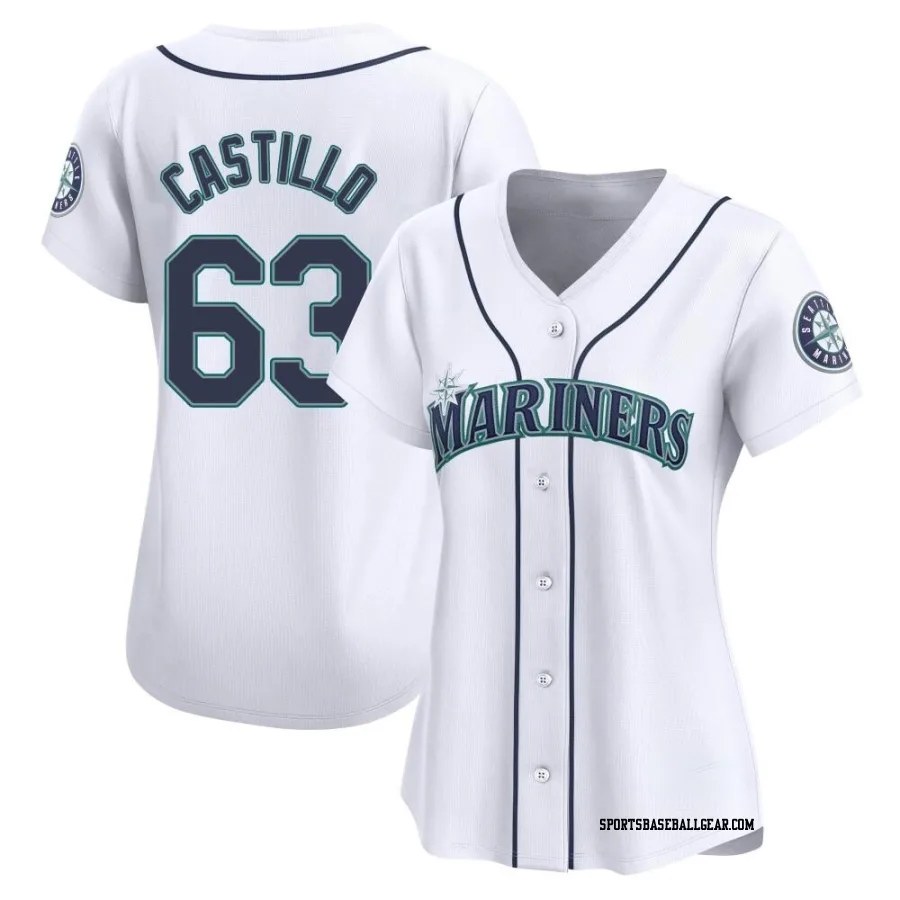 Diego Castillo Women's Seattle Mariners White Limited Home Jersey