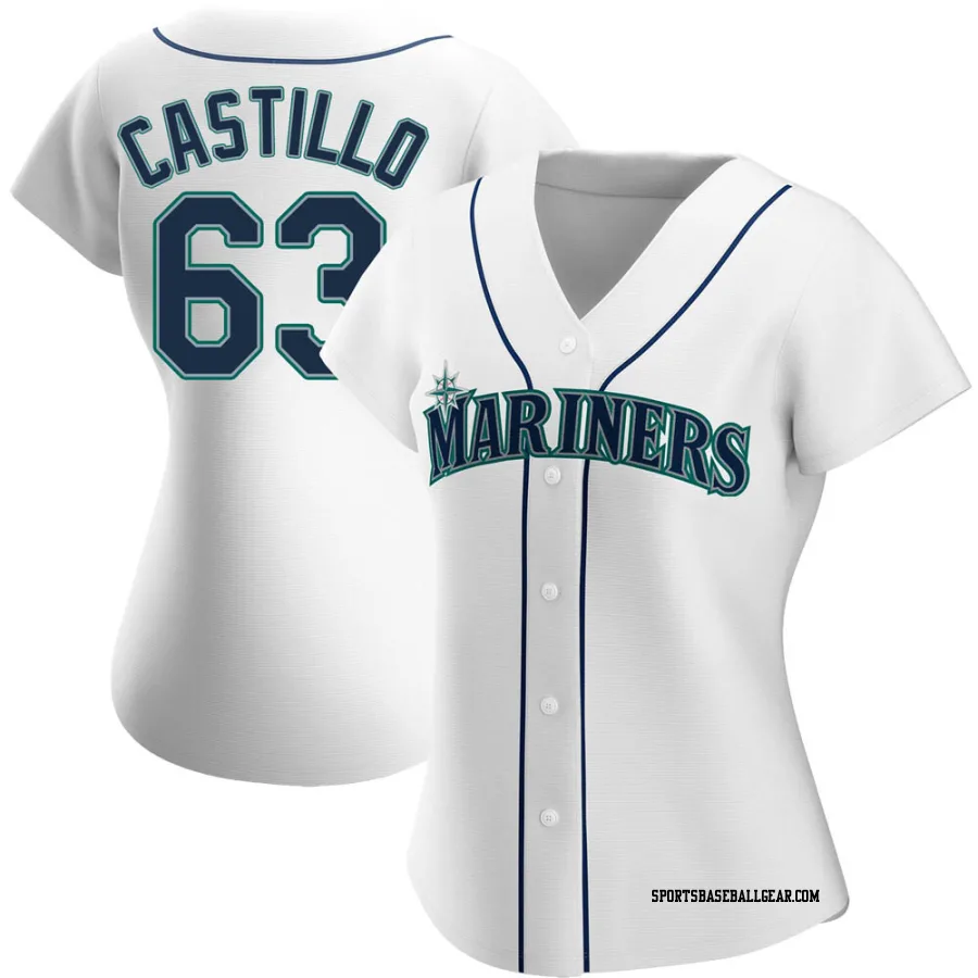 Diego Castillo Women's Seattle Mariners White Replica Home Jersey