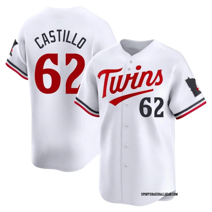 Diego Castillo Youth Minnesota Twins White Limited Home Jersey